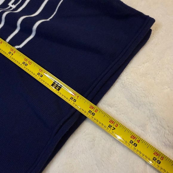 Vineyard Vines Women's Navy Blue Sailboat Knit Sweater Top Size M - Picture 5 of 8